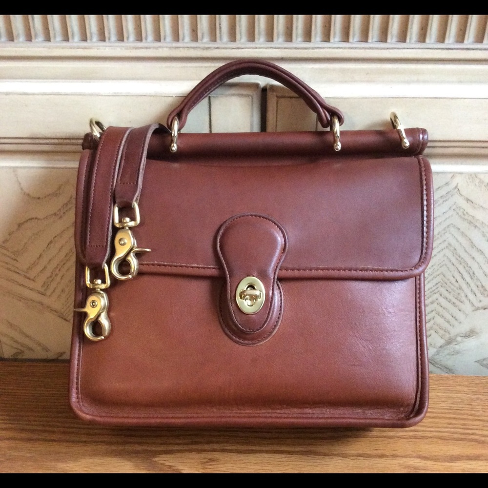 Vintage Coach Willis-British Tan leather
